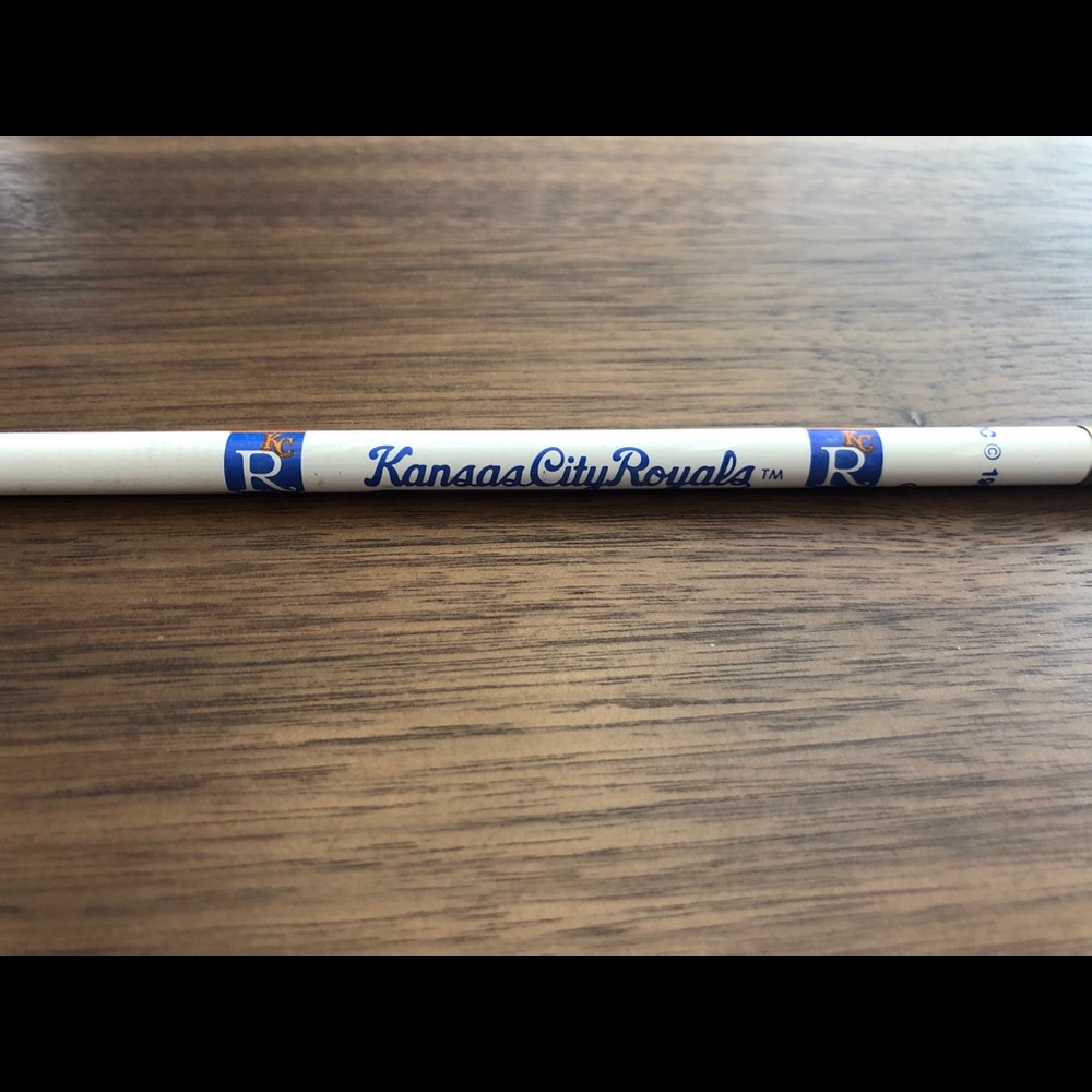 Vintage Kansas City Royals unsharpened pencil MLB